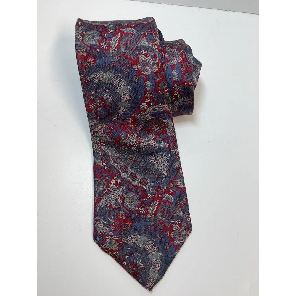 Christian Dior Paisley Silk Neck Tie
